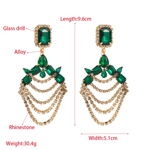 Fashion Jewelry Rhinestone Earrings For Women YWHME-606