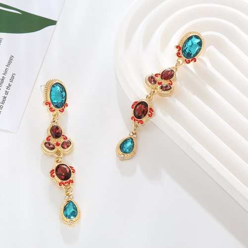 Fashion Jewelry Rhinestone Earrings For Women YWHME-607