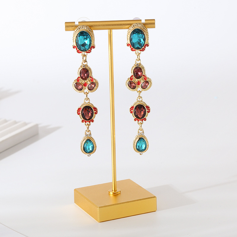 Fashion Jewelry Rhinestone Earrings For Women YWHME-607 