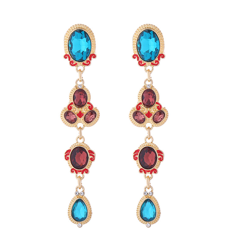 Fashion Jewelry Rhinestone Earrings For Women YWHME-607 