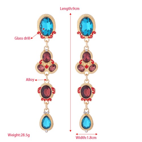 Fashion Jewelry Rhinestone Earrings For Women YWHME-607