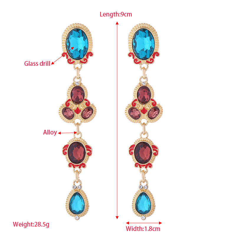 Fashion Jewelry Rhinestone Earrings For Women YWHME-607 