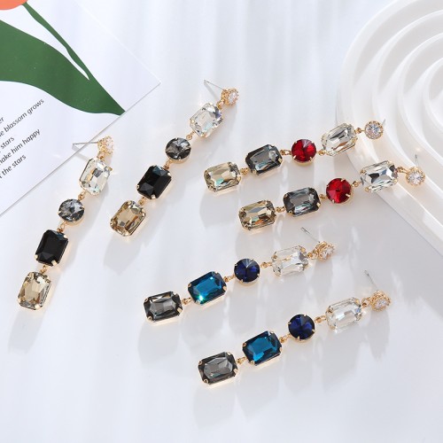 Fashion Jewelry Rhinestone Earrings For Women YWHME-608