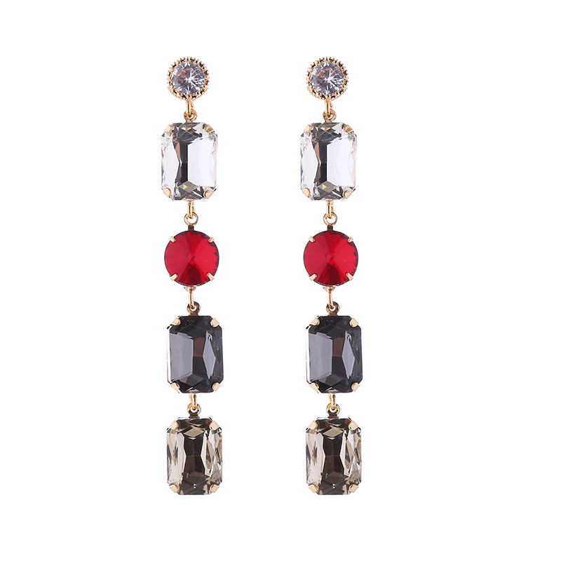 Fashion Jewelry Rhinestone Earrings For Women YWHME-608 