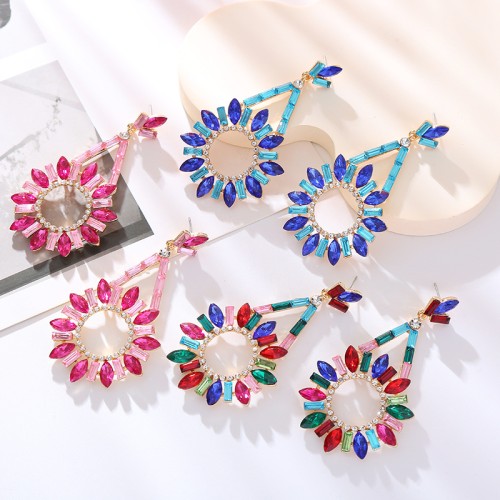 Fashion Jewelry Rhinestone Earrings For Women YWHME-611