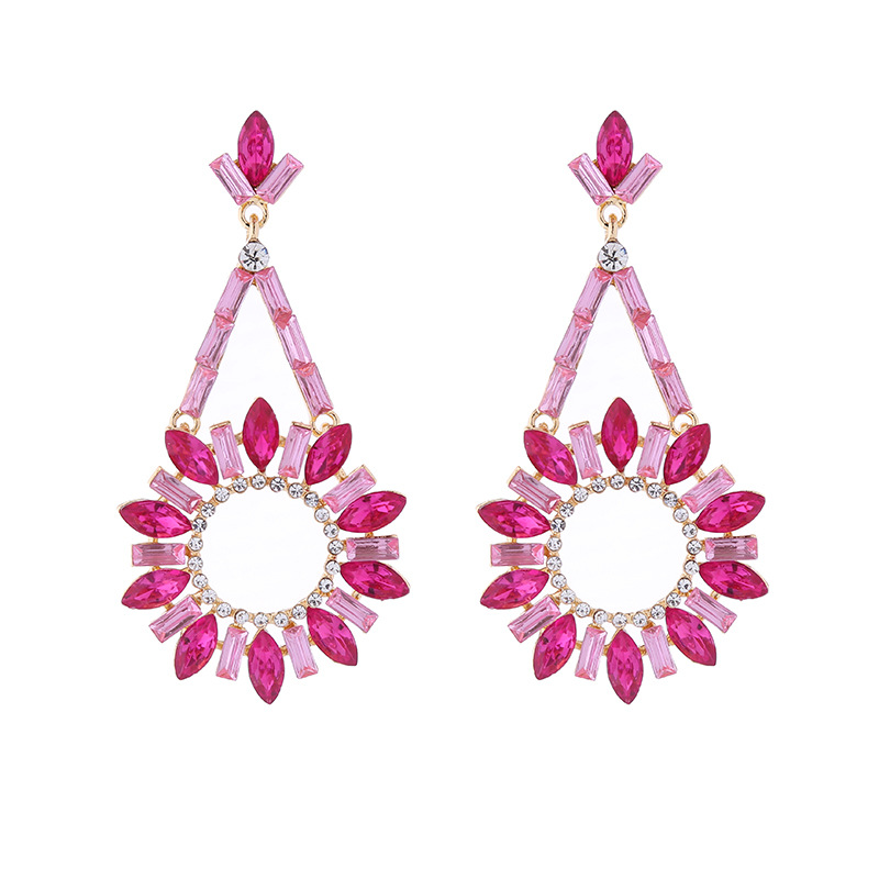 Fashion Jewelry Rhinestone Earrings For Women YWHME-611 