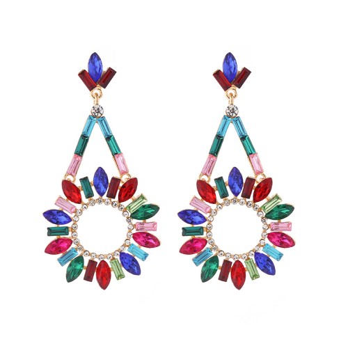 Fashion Jewelry Rhinestone Earrings For Women YWHME-611