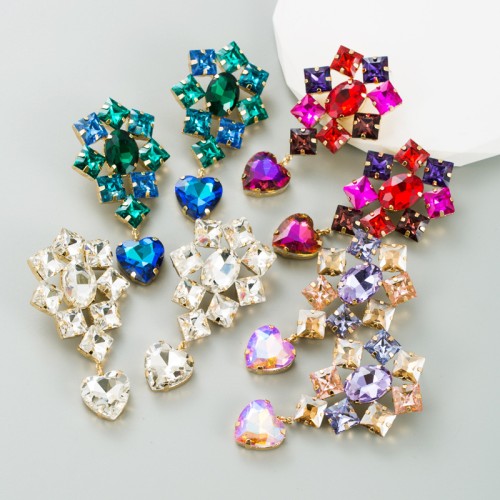 Fashion Jewelry Rhinestone Earrings For Women YWHME-612