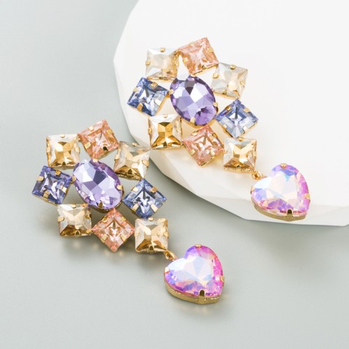 Fashion Jewelry Rhinestone Earrings For Women YWHME-612