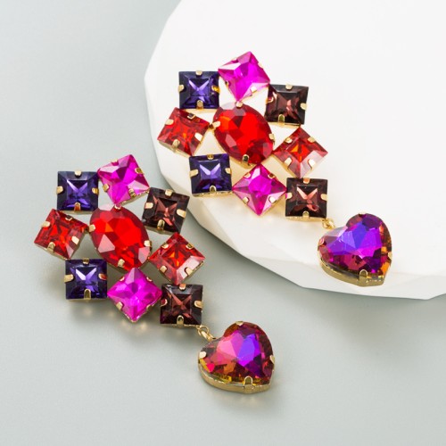 Fashion Jewelry Rhinestone Earrings For Women YWHME-612