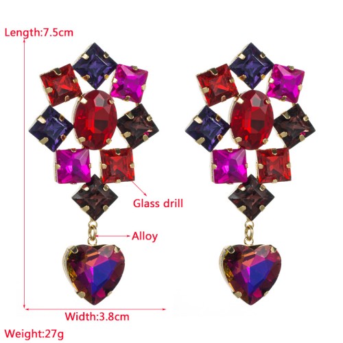 Fashion Jewelry Rhinestone Earrings For Women YWHME-612