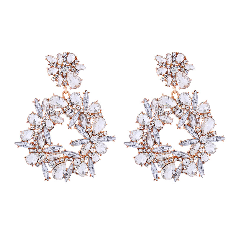 Fashion Jewelry Rhinestone Earrings For Women YWHME-613 