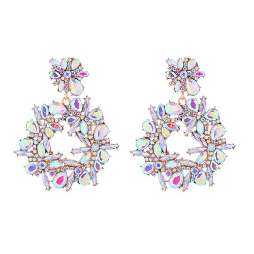 Fashion Jewelry Rhinestone Earrings For Women YWHME-613