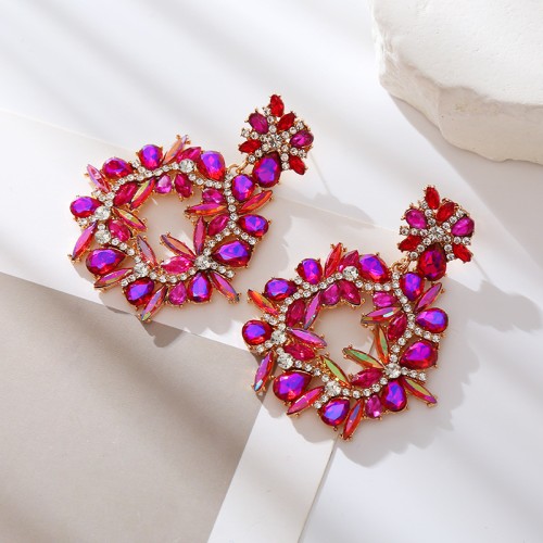 Fashion Jewelry Rhinestone Earrings For Women YWHME-613