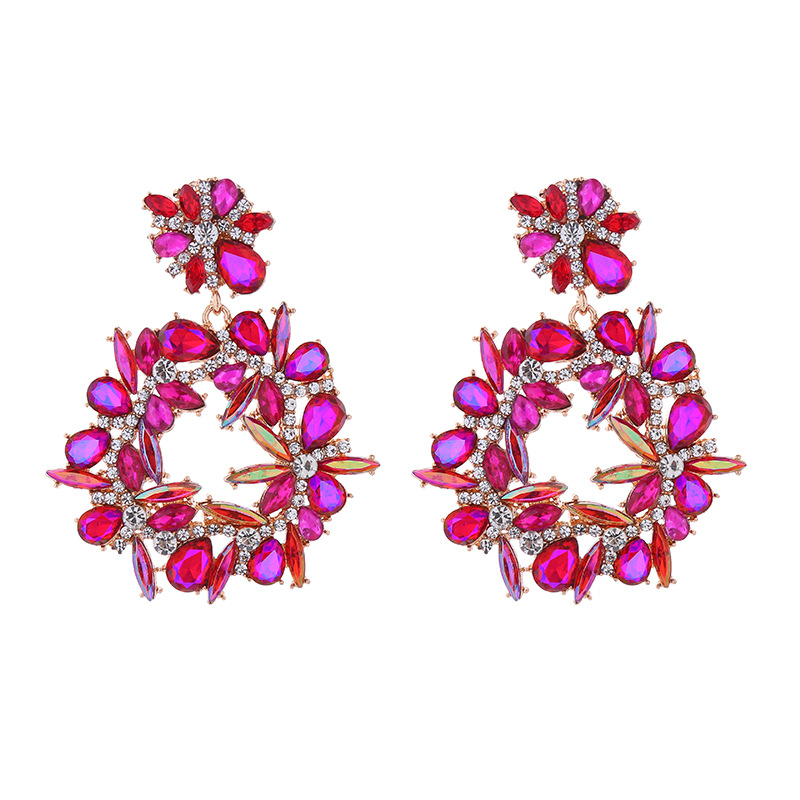 Fashion Jewelry Rhinestone Earrings For Women YWHME-613 