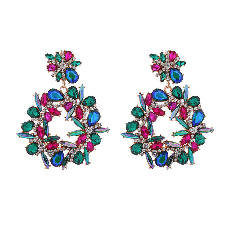 Fashion Jewelry Rhinestone Earrings For Women YWHME-613 