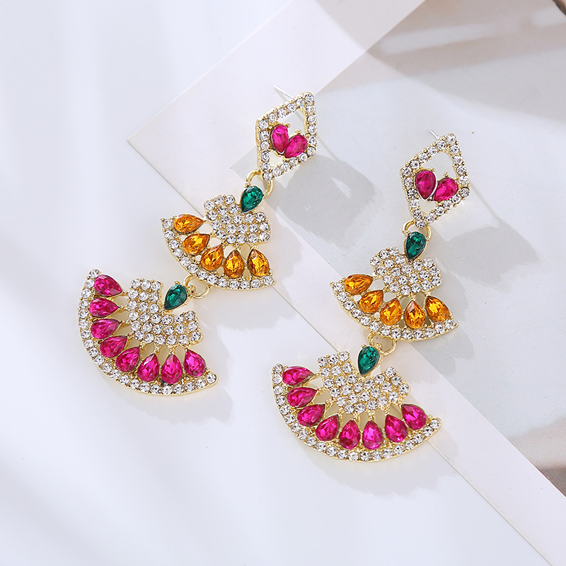 Fashion Jewelry Rhinestone Earrings For Women YWHME-615 