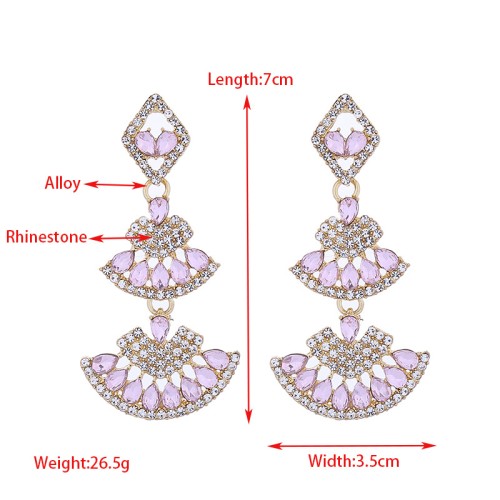 Fashion Jewelry Rhinestone Earrings For Women YWHME-615