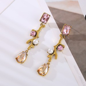 Fashion Jewelry Rhinestone Earrings For Women YWHME-617 