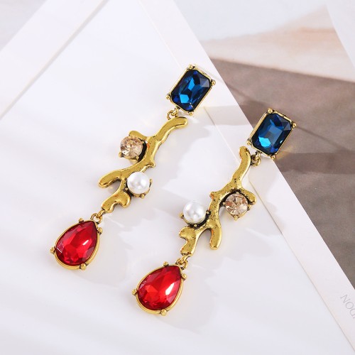 Fashion Jewelry Rhinestone Earrings For Women YWHME-617