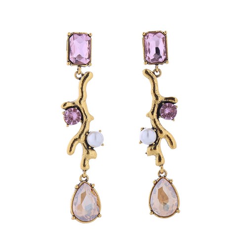 Fashion Jewelry Rhinestone Earrings For Women YWHME-617