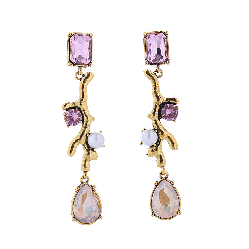 Fashion Jewelry Rhinestone Earrings For Women YWHME-617 