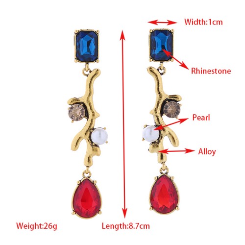 Fashion Jewelry Rhinestone Earrings For Women YWHME-617