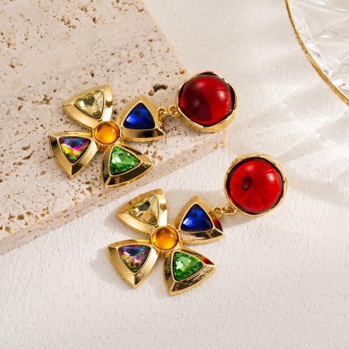 Fashion Jewelry Rhinestone Earrings For Women YWHME-618