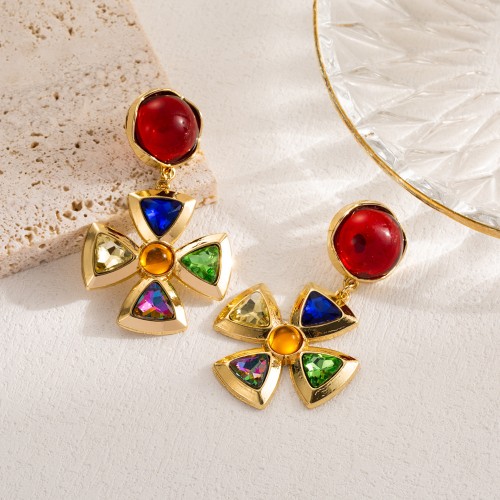 Fashion Jewelry Rhinestone Earrings For Women YWHME-618