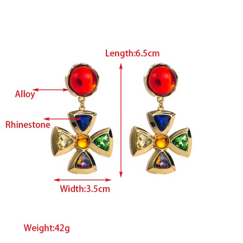 Fashion Jewelry Rhinestone Earrings For Women YWHME-618