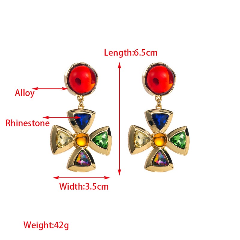 Fashion Jewelry Rhinestone Earrings For Women YWHME-618 