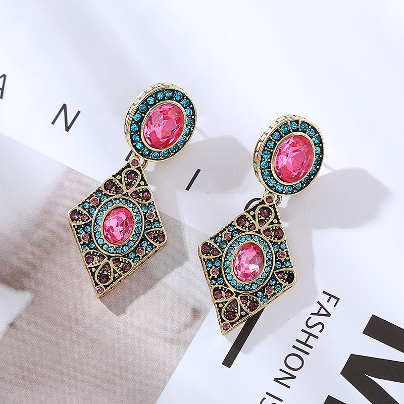 Fashion Jewelry Rhinestone Earrings For Women YWHME-619 