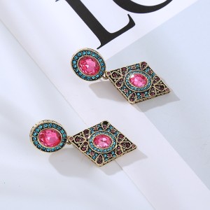 Fashion Jewelry Rhinestone Earrings For Women YWHME-619 