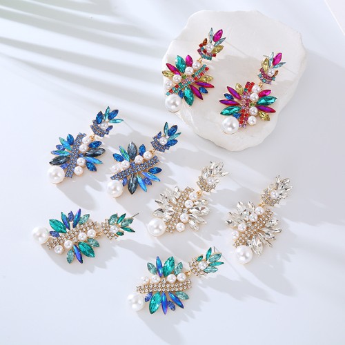 Fashion Jewelry Rhinestone Earrings For Women YWHME-621