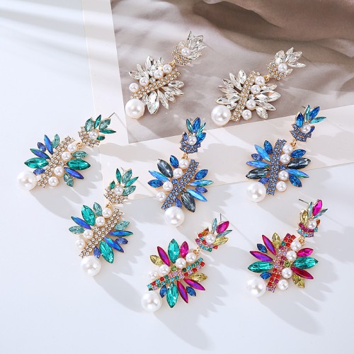 Fashion Jewelry Rhinestone Earrings For Women YWHME-621