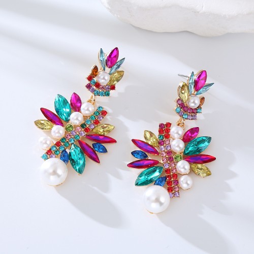 Fashion Jewelry Rhinestone Earrings For Women YWHME-621