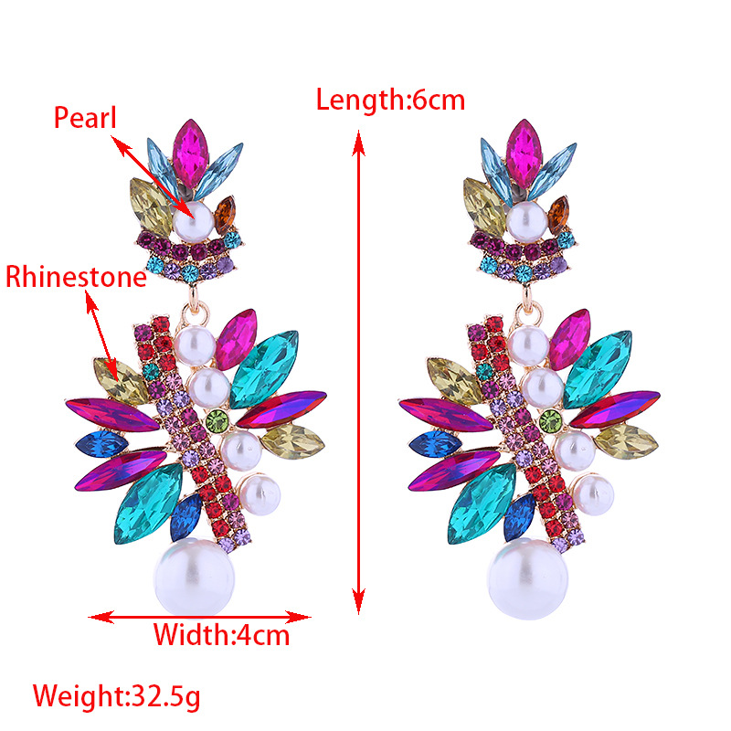 Fashion Jewelry Rhinestone Earrings For Women YWHME-621 