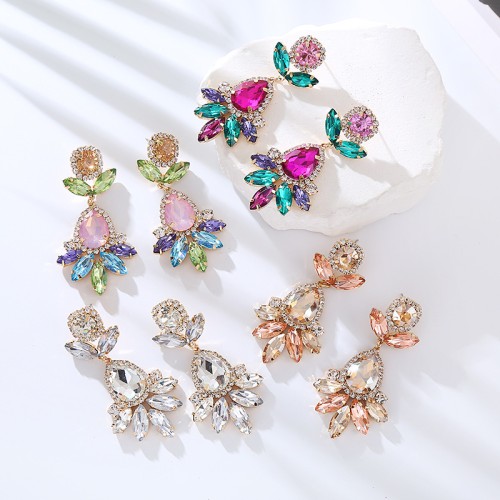 Fashion Jewelry Rhinestone Earrings For Women YWHME-624