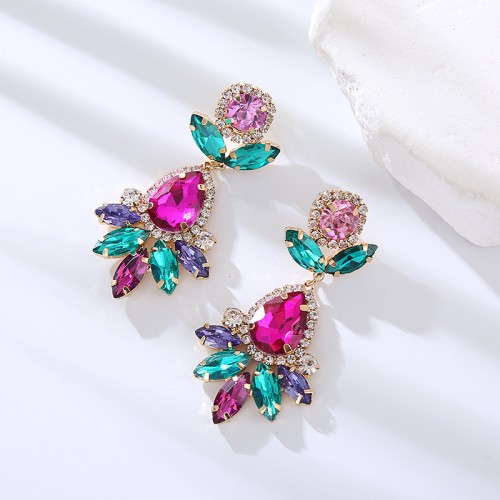 Fashion Jewelry Rhinestone Earrings For Women YWHME-624