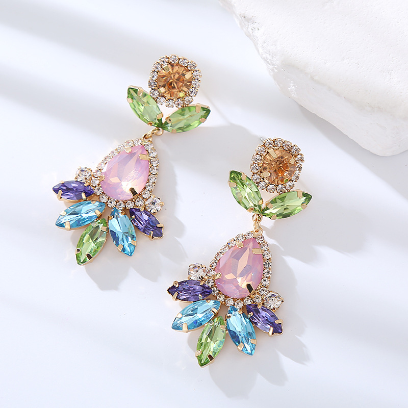 Fashion Jewelry Rhinestone Earrings For Women YWHME-624 