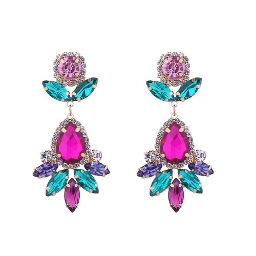 Fashion Jewelry Rhinestone Earrings For Women YWHME-624