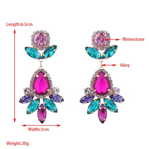 Fashion Jewelry Rhinestone Earrings For Women YWHME-624