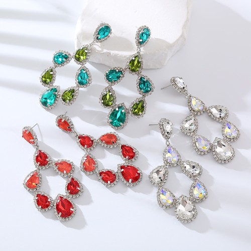 Fashion Jewelry Rhinestone Earrings For Women YWHME-625