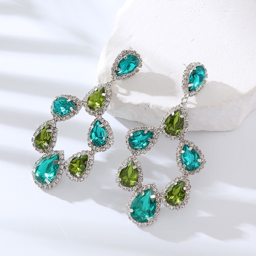 Fashion Jewelry Rhinestone Earrings For Women YWHME-625