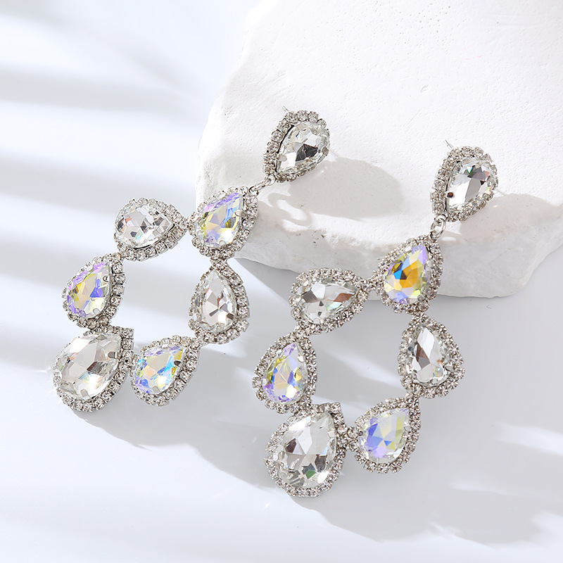 Fashion Jewelry Rhinestone Earrings For Women YWHME-625 