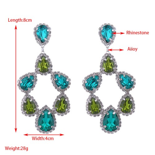 Fashion Jewelry Rhinestone Earrings For Women YWHME-625