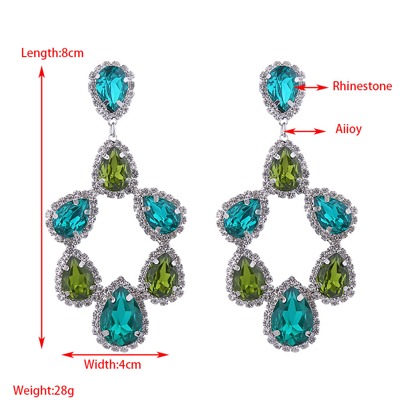 Fashion Jewelry Rhinestone Earrings For Women YWHME-625 