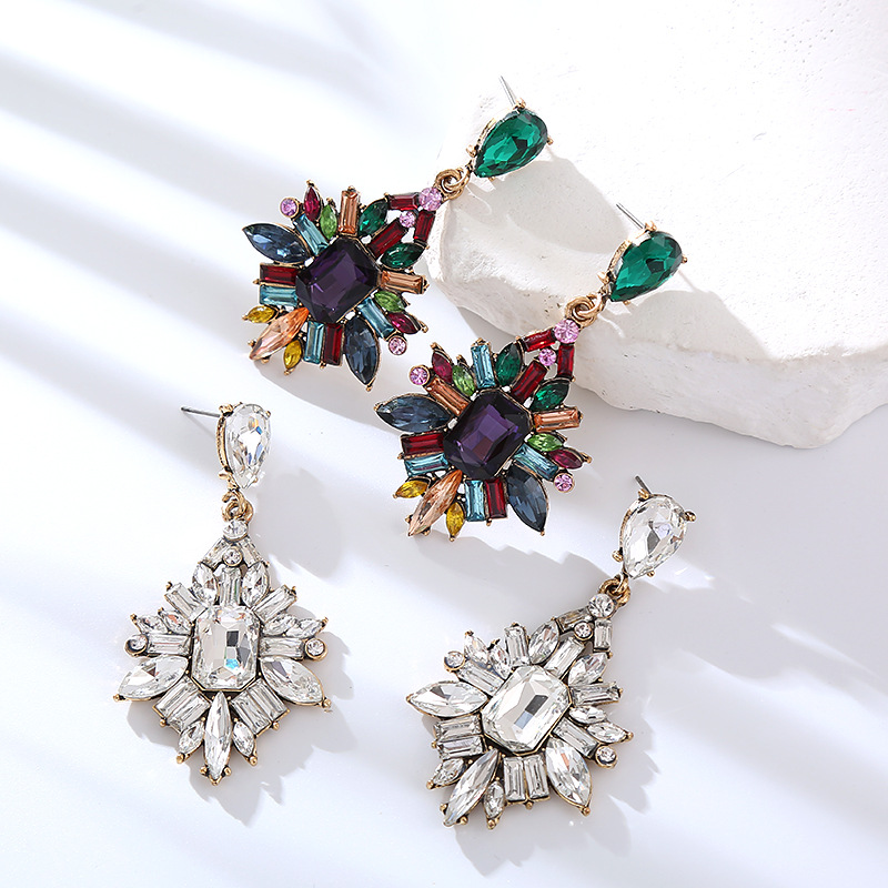 Fashion Jewelry Rhinestone Earrings For Women YWHME-627 