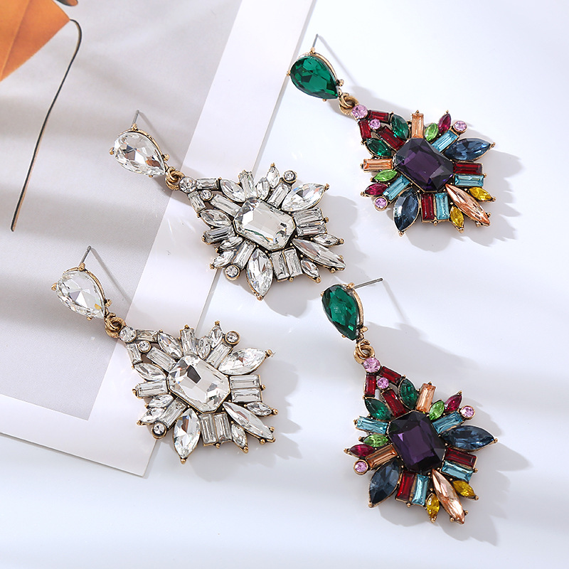 Fashion Jewelry Rhinestone Earrings For Women YWHME-627 