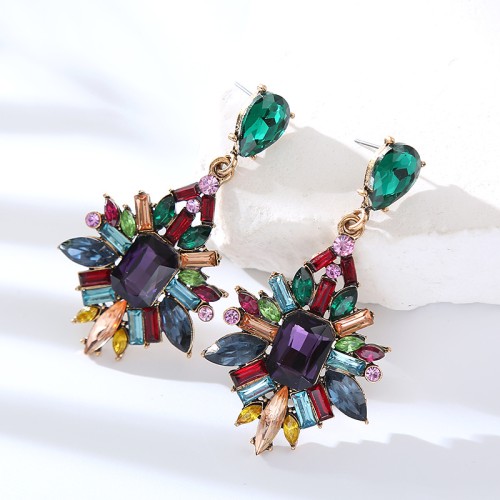 Fashion Jewelry Rhinestone Earrings For Women YWHME-627